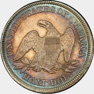 1851  Half Dollar reverse