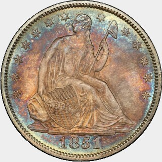 1851  Half Dollar obverse