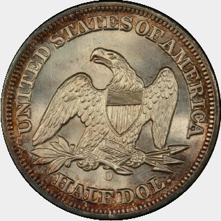 1851-O  Half Dollar reverse