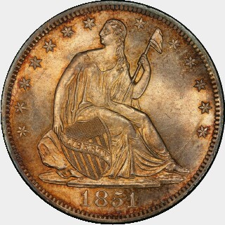 1851-O  Half Dollar obverse