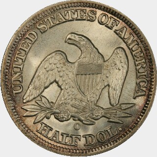 1854-O  Half Dollar reverse