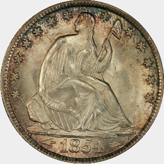 1854-O  Half Dollar obverse