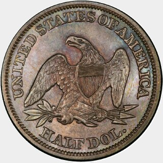 1855/54  Half Dollar reverse