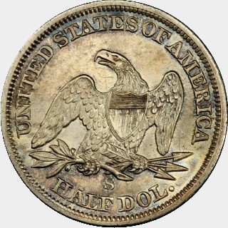 1855-S  Half Dollar reverse