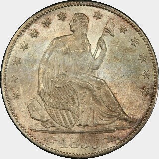 1855-S  Half Dollar obverse