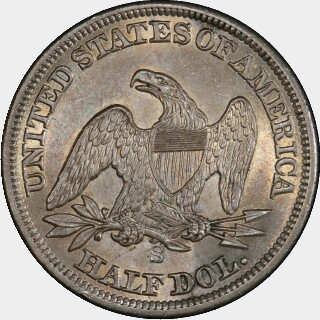1856-S  Half Dollar reverse