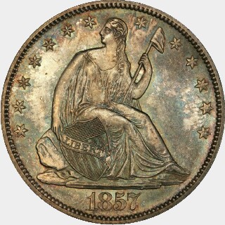 1857  Half Dollar obverse
