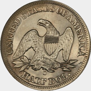 1857-O  Half Dollar reverse