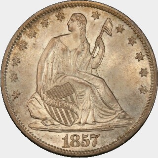1857-S  Half Dollar obverse
