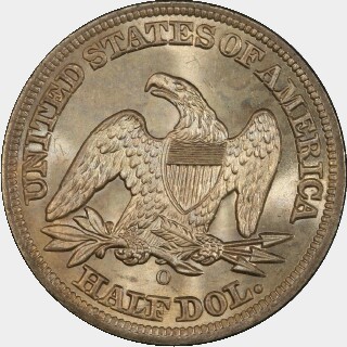 1858-O  Half Dollar reverse