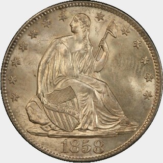 1858-O  Half Dollar obverse