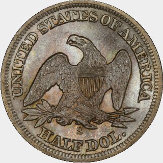 1858-S  Half Dollar reverse