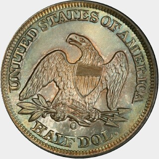 1859-O  Half Dollar reverse