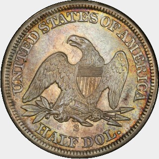 1859-S  Half Dollar reverse