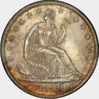 1859-S  Half Dollar obverse