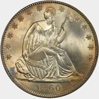 1860-O  Half Dollar obverse
