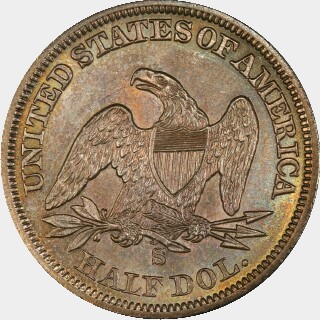 1860-S  Half Dollar reverse