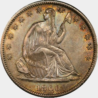1860-S  Half Dollar obverse