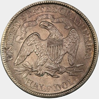 1866-S  Half Dollar reverse