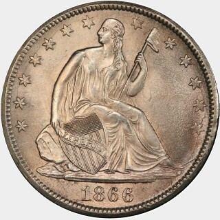 1866-S  Half Dollar obverse