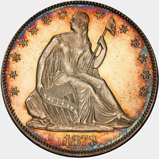 1873  Half Dollar obverse