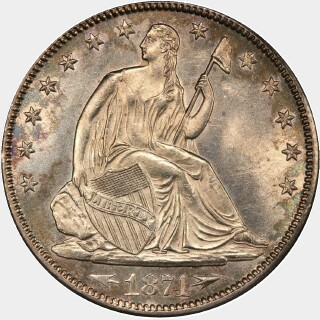 1874-CC  Half Dollar obverse