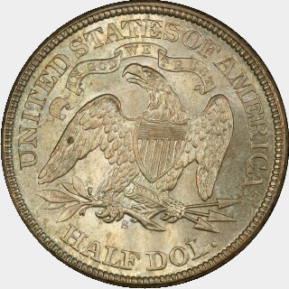 1874-S  Half Dollar reverse