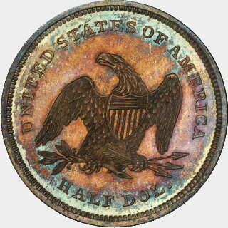 1839 Proof Half Dollar reverse