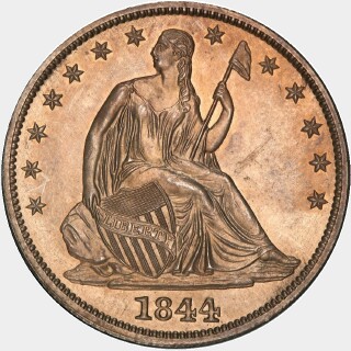 1844 Proof Half Dollar obverse