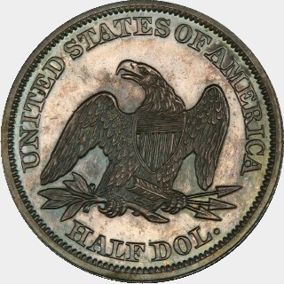 1847 Proof Half Dollar reverse