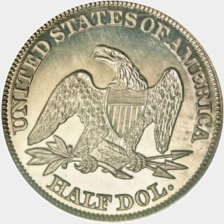 1848 Proof Half Dollar reverse