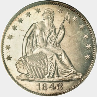 1848 Proof Half Dollar obverse
