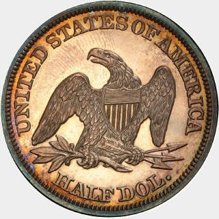 1849 Proof Half Dollar reverse
