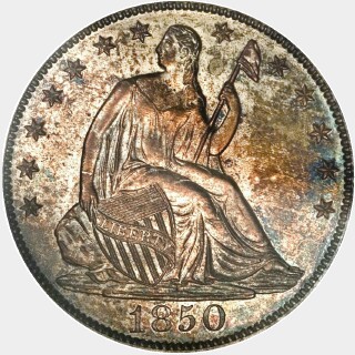 1850 Proof Half Dollar obverse