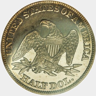 1852 Proof Half Dollar reverse