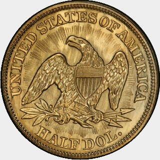 1853 Proof Half Dollar reverse