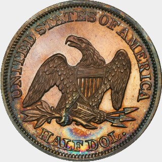 1855/54 Proof Half Dollar reverse