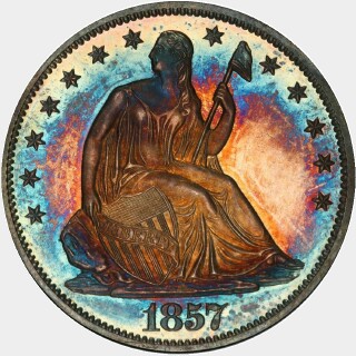 1857 Proof Half Dollar obverse