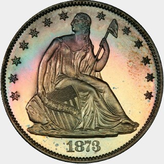 1873 Proof Half Dollar obverse