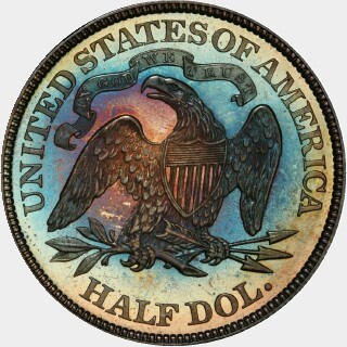 1873 Proof Half Dollar reverse