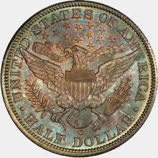 1895-O  Half Dollar reverse