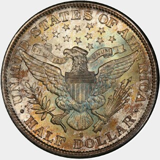 1895-S  Half Dollar reverse
