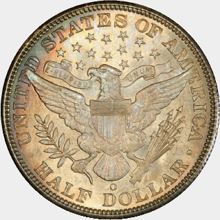 1896-O  Half Dollar reverse