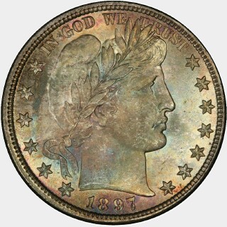 1897  Half Dollar obverse