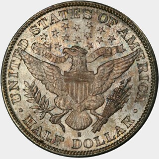 1897-S  Half Dollar reverse