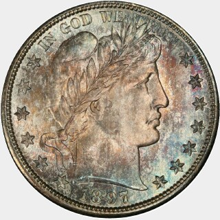 1897-S  Half Dollar obverse