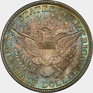 1901  Half Dollar reverse
