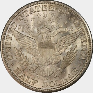 1902-S  Half Dollar reverse