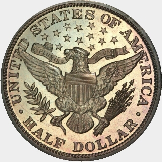 1894 Proof Half Dollar reverse