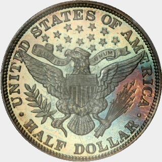1895 Proof Half Dollar reverse